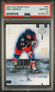 2001-02 Upper Deck Mask Collection Eric Lindros #65 PSA 10 GEM MT HOF - Bild 1 von 2