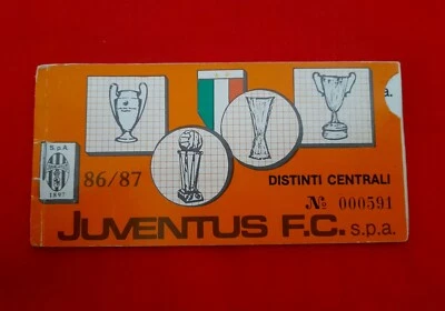 Abbonamento/Biglietto/Ticket Juventus Campionato 1986/87 - Immagine 1 di 3