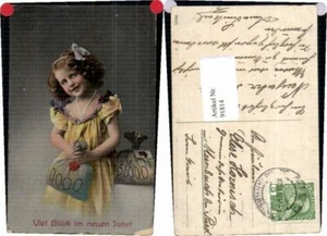 91814,Neujahr Mädchen Geld Geldsack Münzen Kette - Picture 1 of 1