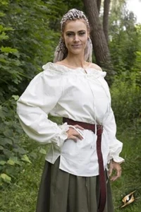 Medieval Womens Pirate Shirt / Chemise Renaissance Larp SCA Costume - Picture 1 of 6