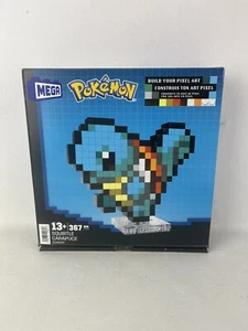 MEGA BLOKS Pixel art SQUIRTLE 367 pcs POKEMON NEW In OPEN BOX - Picture 1 of 7
