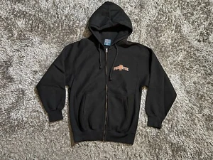 Princeton University Black MV Sport Pro Weave Hoodie Full Zip Sweater Men’s S - Picture 1 of 9