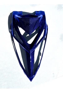 For Yamaha Raptor 700R Front Grill Nose Hood 2013-2024 Real Carbon Fiber Blue - Picture 1 of 1