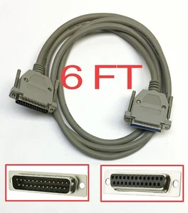 6' Foot Cablex DB25 Male to Female M-F Computer Interface Cable 25 Pin - Picture 1 of 1
