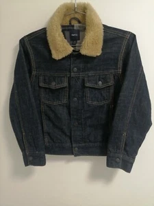 Boys GAP Kids Jeans Jacket Size M Indigo Blue 100% Cotton In Excellent Condition - Picture 1 of 12