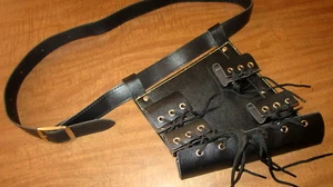 Fantasy Renaissance Faire type 44" Belt w/ Arrow Quiver Attachment, Bolt Holder - Picture 1 of 3