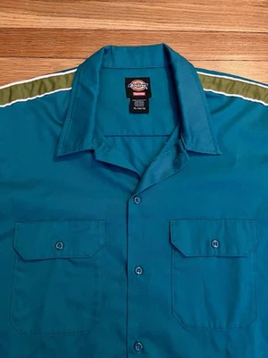 Camisa de Trabajo Supreme X Dickies Rayas S/S Verde Edición Limitada Rara Colaboración XL Foto 1 de 4