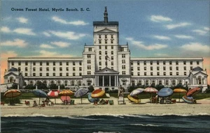 Myrtle Beach,SC Ocean Forest Hotel Linen Horry County South Carolina Postcard - Picture 1 of 2