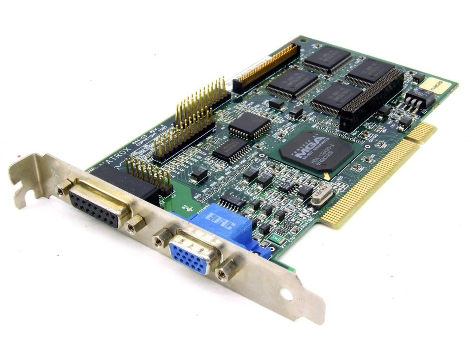 Matrox Mga-Myst 1064SG-D Chip Gpu 4MB PCI Retro Board Video VGA Graphic Card 644 - Image 1 of 1