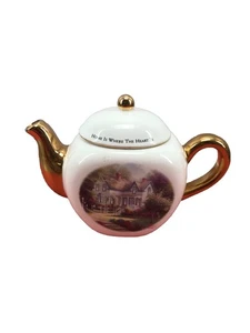 Thomas Kinkade Teekanne Home is Where the Heart Is Telaflora Geschenk - Bild 1 von 10