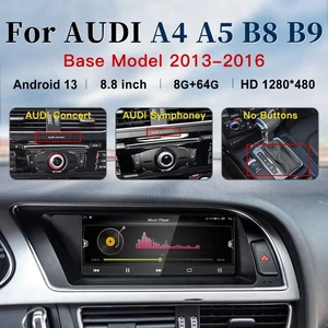 8.8" Wireless Apple Carplay Auto navigationsgerät für Audi A4 A5 B8 B9 Symphoney - Picture 1 of 13