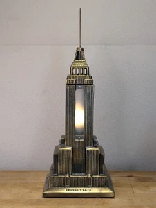 Vintage Sarsaparilla Art Deco Empire Staatsgebäude Lampe Metall Skulptur 18" - Bild 1 von 9