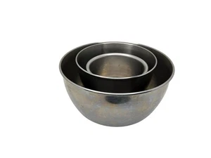Stainless Steel Mixing Bowls Set Of 3 For Kitchen Baking & Cooking - Picture 1 of 7