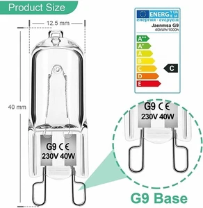 10X G9 25W 40W 60W Warmweiß Halogenlampe Leuchtmittel Birne 230V 240V - Picture 1 of 13