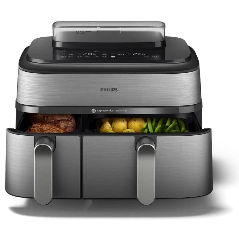 Airfryer PHILIPS Double Panier vapeur Série 5000 9 0L NA555/00