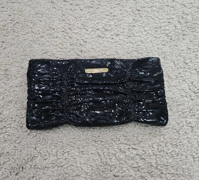 Cartera sin asas Michael Kors cartera negra patrón de piel de serpiente cuero genuino  Foto 1 de 4