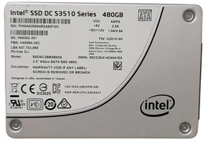 Intel SSD DC S3510 Series SSDSC2BB480G6 480GB Sata 2.5" SSD 90% Health - Afbeelding 1 van 2