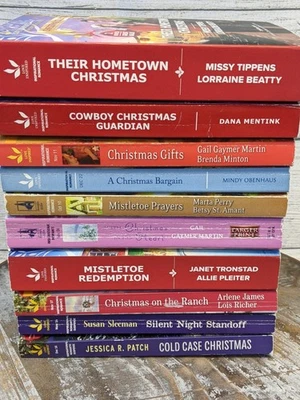 Lot of 10 Paperback Love Inspired Christmas Holiday Romance Contemporary  6531 — 第 1/4 张图片