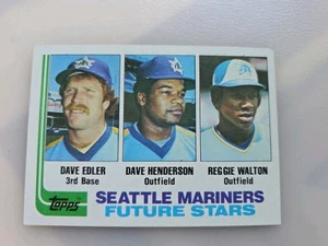 1982 Topps Dave Henderson Rookie #711 Seattle Mariners - Picture 1 of 2