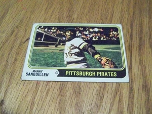 MANNY SANGUILLEN 1974 TOPPS BASEBALL CARD # 28 - Picture 1 of 1