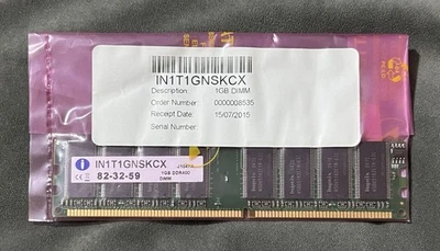 Integral IN1T1GNSKCX 1GB DDR400 DIMM  Ref00325 - Image 1 of 3