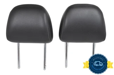Conjunto de encosto de cabeça 2012-2017 Volkswagen Beetle traseiro couro preto esquerda direita par fabricante de equipamento original - Imagem 1 de 4