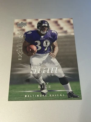 2008 Upper Deck Rookie Exclusives - #RE42 Ray Rice Baltimore Ravens Football - Image 1 of 2