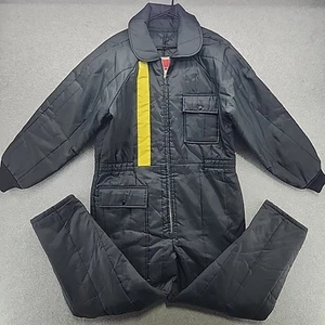 JC Penney Snowmobile Apparel Vintage Snow Mobile Suit Black Size Medium - Picture 1 of 13