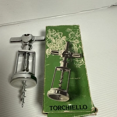 Vintage Corkscrew Self Pulling Wine Bottle Opener Boxed Italian by Torchiello - Image 1 of 4