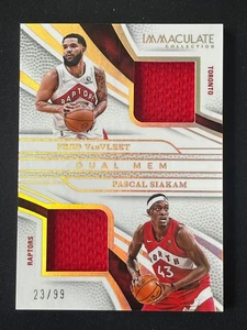 Fred VanVleeet Siakam 2024-25 Panini Immaculate Dual Material 23/99 #IDM-JJD - Picture 1 of 2