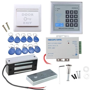 Kit de sistema de control de acceso de puerta RFID cerradura de puerta magnética Maglock eléctrico seguridad - Imagen 1 de 6
