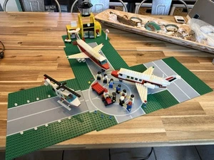 Vintage 1985 Lego 6392 Airport Mini Figures Partial 6368 6440 Jet READ - Picture 1 of 21