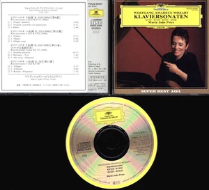 CD MARIA JOAO PIRES MOZART KLAVIERSONATEN JAPANESE IMPORT DGG POCG-50067 - Picture 1 of 1