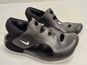 Nike Youth Sunray Black Rubber Waterproof Sandal Shoes 3Y - Picture 1 of 15