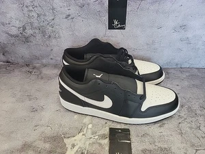 Nike Air Jordan 1 Low Orca Black Summit White 553558-043 Men's Size 11 - Picture 1 of 8