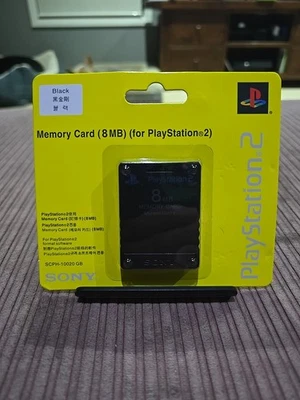 Brand New - Official PS2 (Sony PlayStation 2) SCPH-10020  8MB Memory Card Black - image 1 of 2