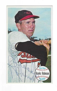 Autographed Signed 1964 Topps Giant BROOKS ROBINSON Baltimore Orioles card w/COA - Picture 1 of 1