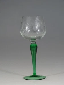 Vaso checo de colección copa de vino Roemer corte uva c.1965 - Imagen 1 de 4