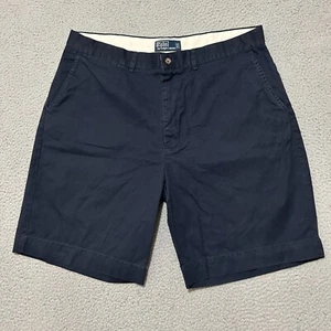 Polo Ralph Lauren pantaloncino chino uomo 38 blu cotone preppy 10" cuciture interne - Foto 1 di 9