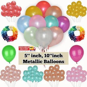 10 Zoll 5 Zoll PERLE Metallic BALLONS 10-100 BALLON Helium BALLON Geburtstag Muttertag - Bild 1 von 33