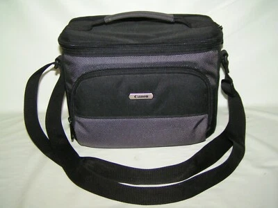 CANON Black/Grey Camera/Camcorder/Gadget 10"W x 7"H x 6"D Bag w/ Shoulder Strap - Image 1 of 4
