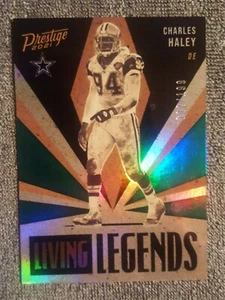 Panini NFL Prestige Living Legends 2021 Charles Haley inserto verde SP/199 #7🔥 - Imagen 1 de 2