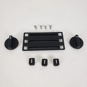 BMW E30 HVAC Vent Flap Adjustment Button Knob Fan Temp Plate Cover Screws - Picture 1 of 7