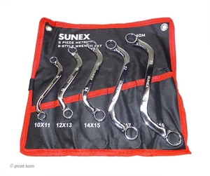 S-SHAPED WRENCH SET – mm – metric – obstruction wrenches – automotive tools - Picture 1 of 2