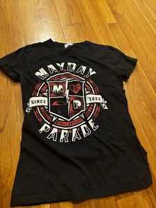 Mayday Parade Black Logo Tshirt Youth M Girls Y2K Band Music - Picture 1 of 7