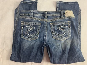 Silver Jeans Co. Women's Twisted Capri Blue Jeans Denim W30 Inseam 25.5 - Picture 1 of 5