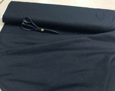 COTTON DRILL THICK fabric 150cm wide black twill upholstery curtain craft fabric - Image 1 of 3