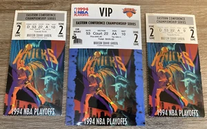 Playoffs NBA 1994 NY Knicks Vs Bulls Juego 2 Pase VIP y 2 Talones de Boletos Madison - Imagen 1 de 11