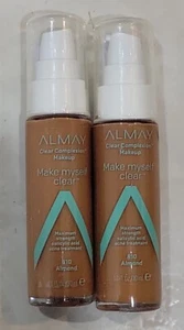 ALMAY MAKE MYSELF CLEAR, CLEAR COMPLEXION MAKEUP FOUNDATION, 810 ALMOND - Picture 1 of 3