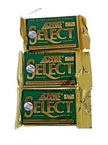 1993 SCORE SELECT BASEBALL CARD 3 Large PACKS 23 Cards Per Pack SEALED JETER - Picture 1 of 2
